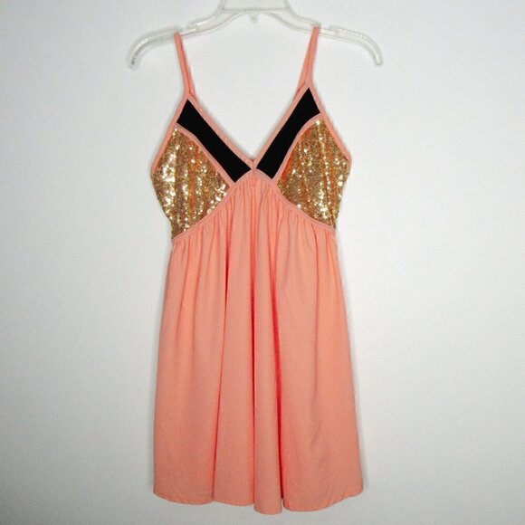 Tobi Dresses & Skirts - Tobi - Sequined Spaghetti Strap Mini-Dress -- S/P